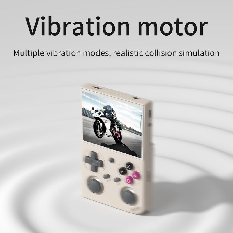 GiipGoop G350 Retro Handheld Game Console G350 Retro Gaming Console 3.5'' IPS Screen Linux 64+32 System Built-in 64G TF Card 20+Emulators Pre-Installed 4371 Games Retro Game Console with 3200mAh Battery Gray - Image 5